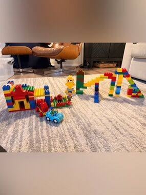 Variety of Duplo Legos